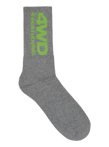 Ponožky 4 WORTH DOING Logo Socks Šedá | 4WDLOGOSOCKS GREY