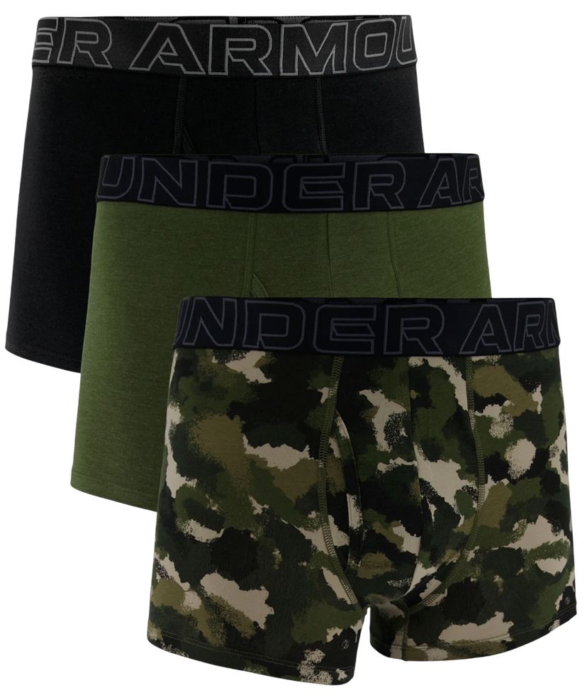 Boxerky Under Armour Performance Cotton Boxer Briefs 3-Pack with Print Rôznofarebný | 1383892-391