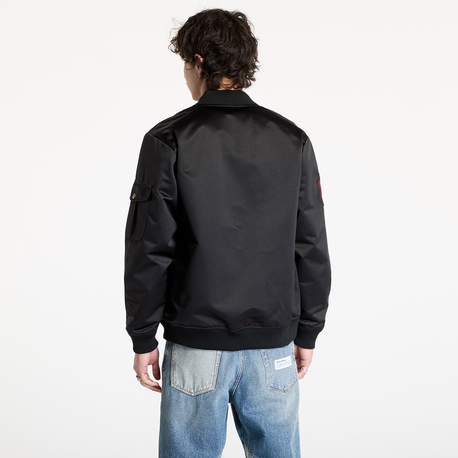 Team Leader Satin Bomber Jacket