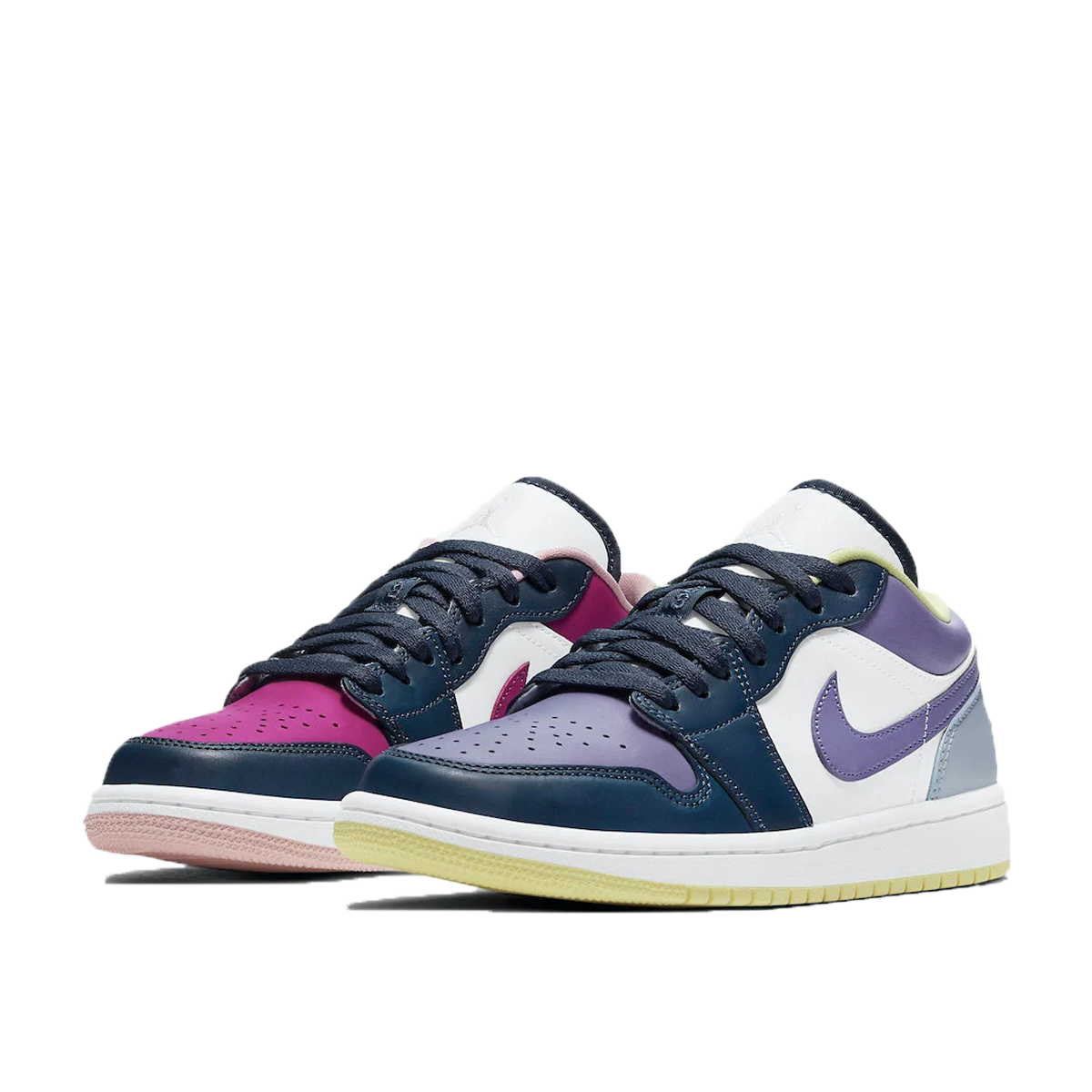 Air Jordan 1 Low SE "Mismatched - Purple Magenta" W