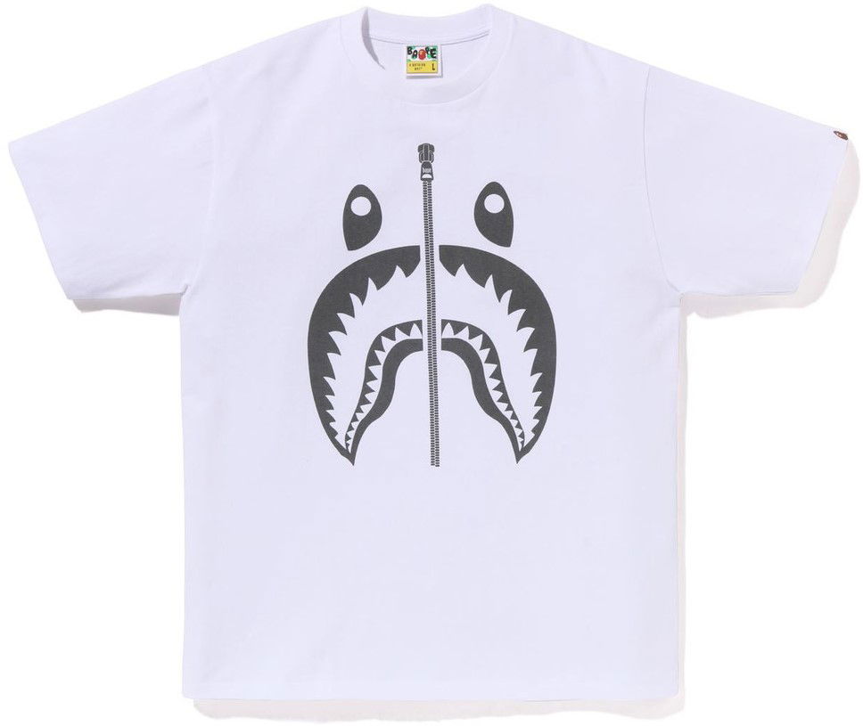 Bape Pigment Shark Tee White