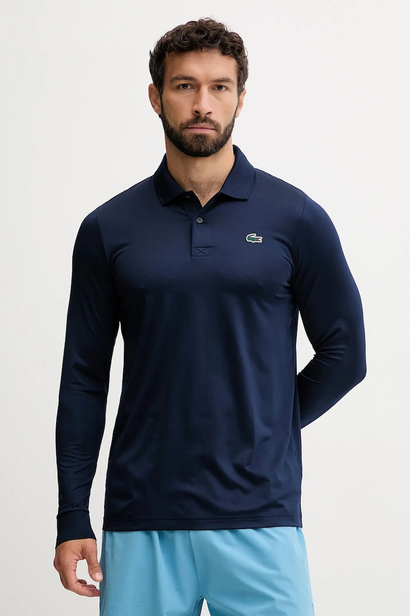 Polo tričko Lacoste Long-Sleeved Polo Shirt Navy | DH2615