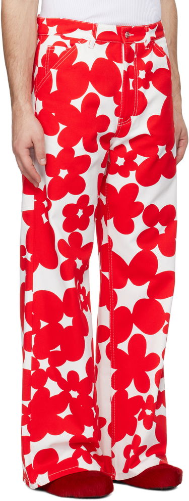 Cargo nohavice Marni Marni Dillies Print Cargo Pants Biela | PUMU0287A0 UTC462, 4