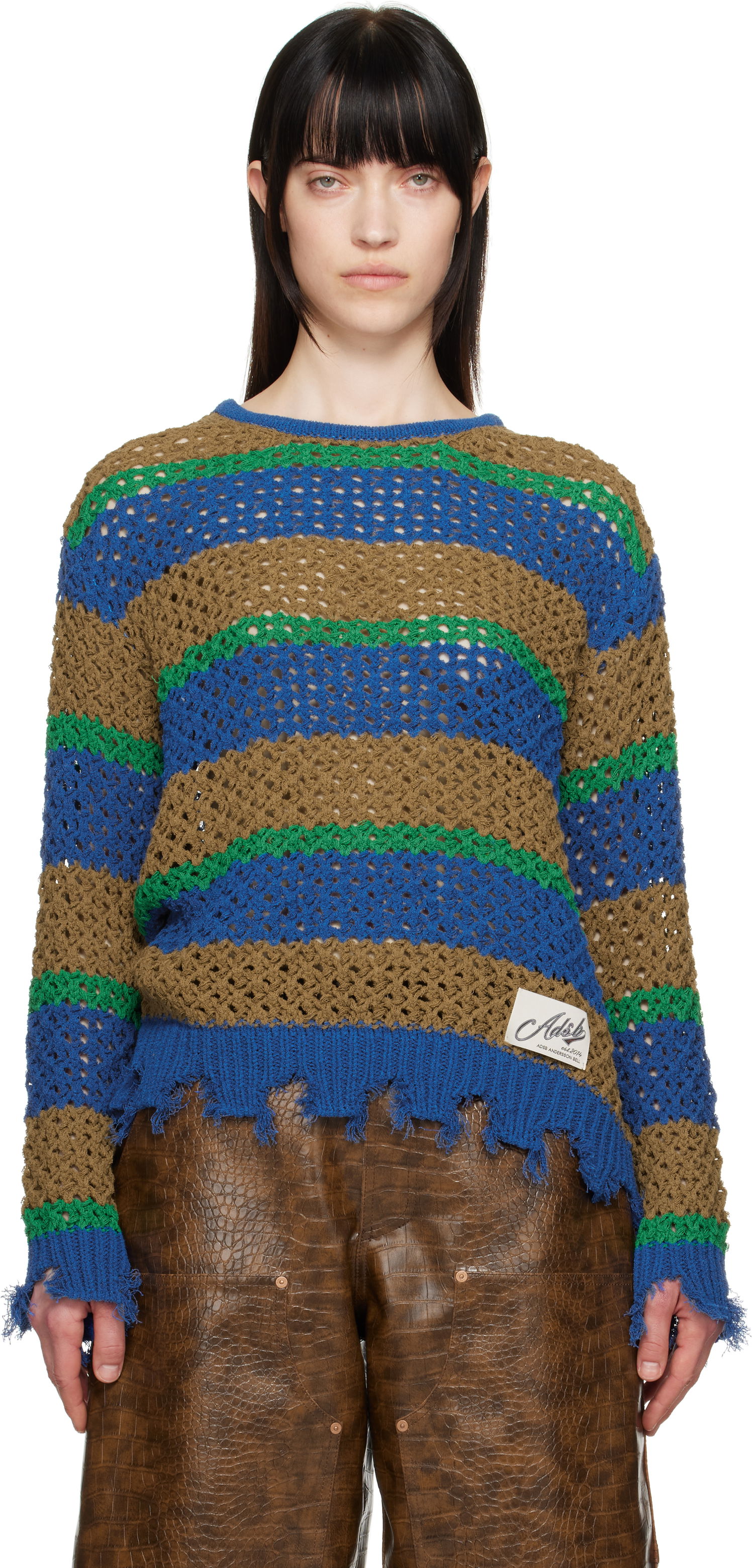 Sveter Andersson Bell Andersson Bell Damaged Stripe Knit Sweater Rôznofarebný | atb1239u, 0