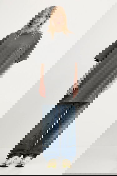 Tričko Carhartt WIP Nelson Grand Relaxed Fit Pocket T-Shirt Šedá | I034621.87GD, 4