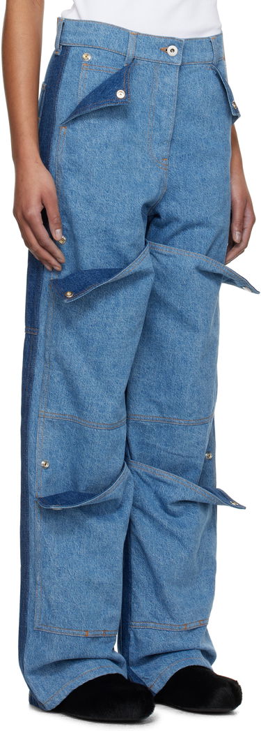 Džínsy KENZO Kenzo Paris Multipocket Cargo Jeans Modrá | FF52DP2306B4, 1