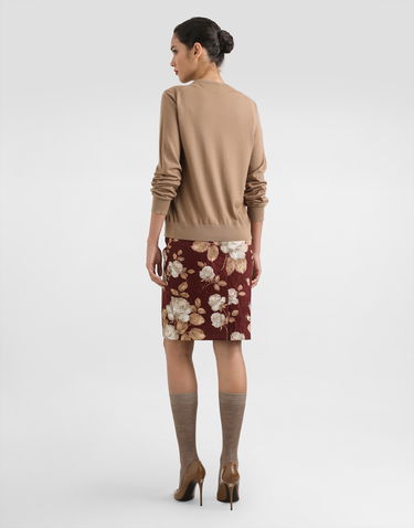 Sveter Dolce & Gabbana Cashmere Cardigan 46 Béžová | FXV09ZJBW0PM0444, 2