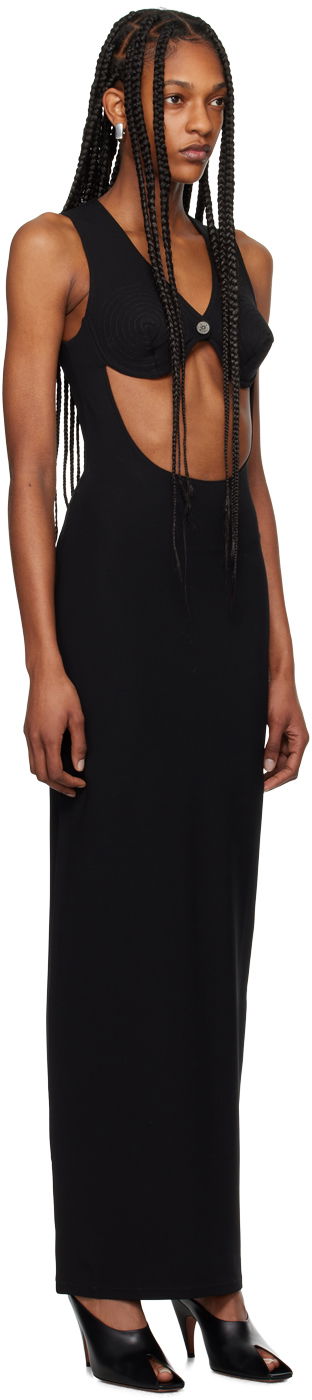 Šaty Jean Paul Gaultier Gaultier Cone Bra Maxi Dress Čierna | 24/25-F-RO122-J053-00, 1