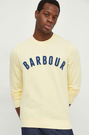 Mikina Barbour Yellow Crewneck Sweatshirt MOL0101 Žltá | MOL0101, 3
