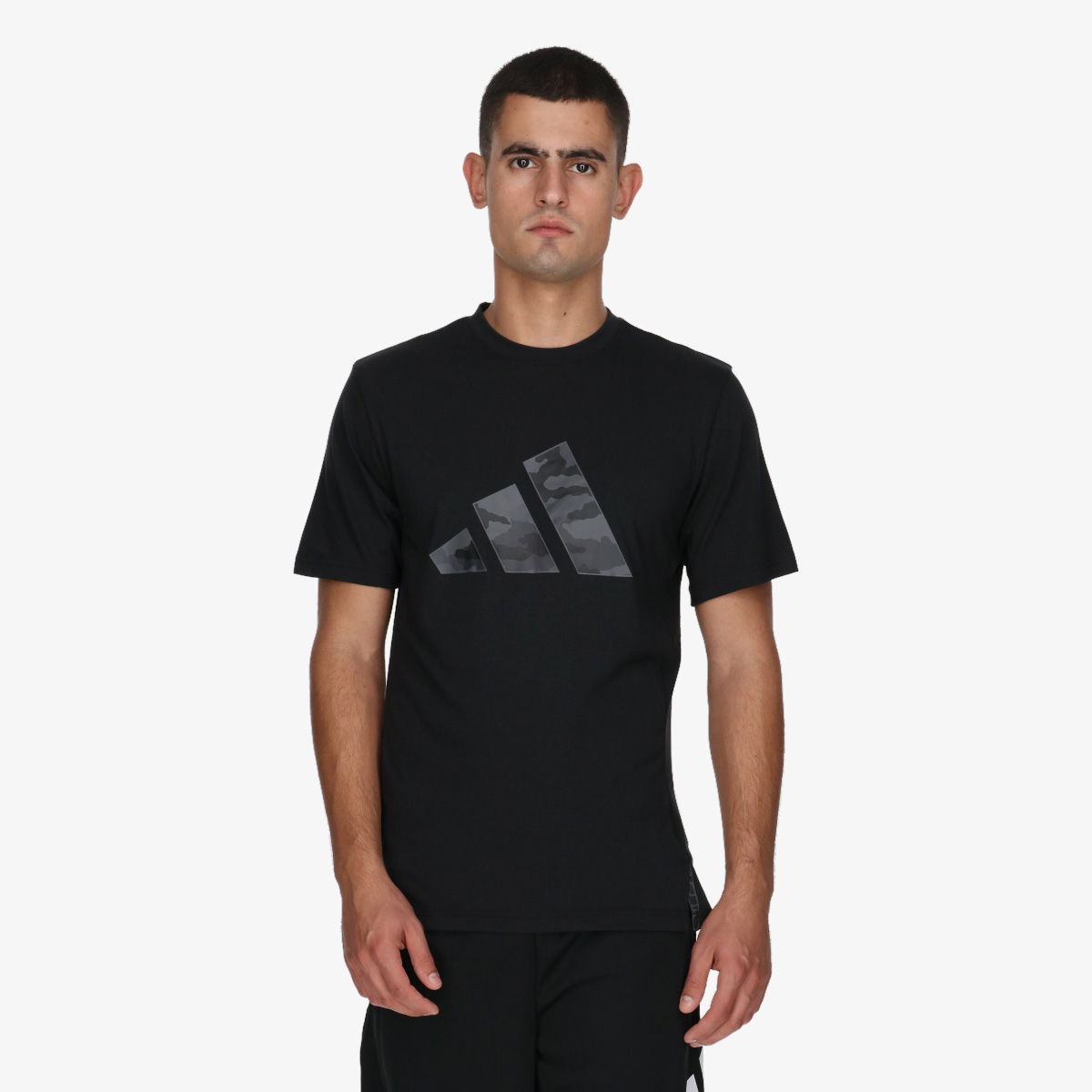 Tričko adidas Performance Training Camo Graphic Tee Čierna | IS6151, 1