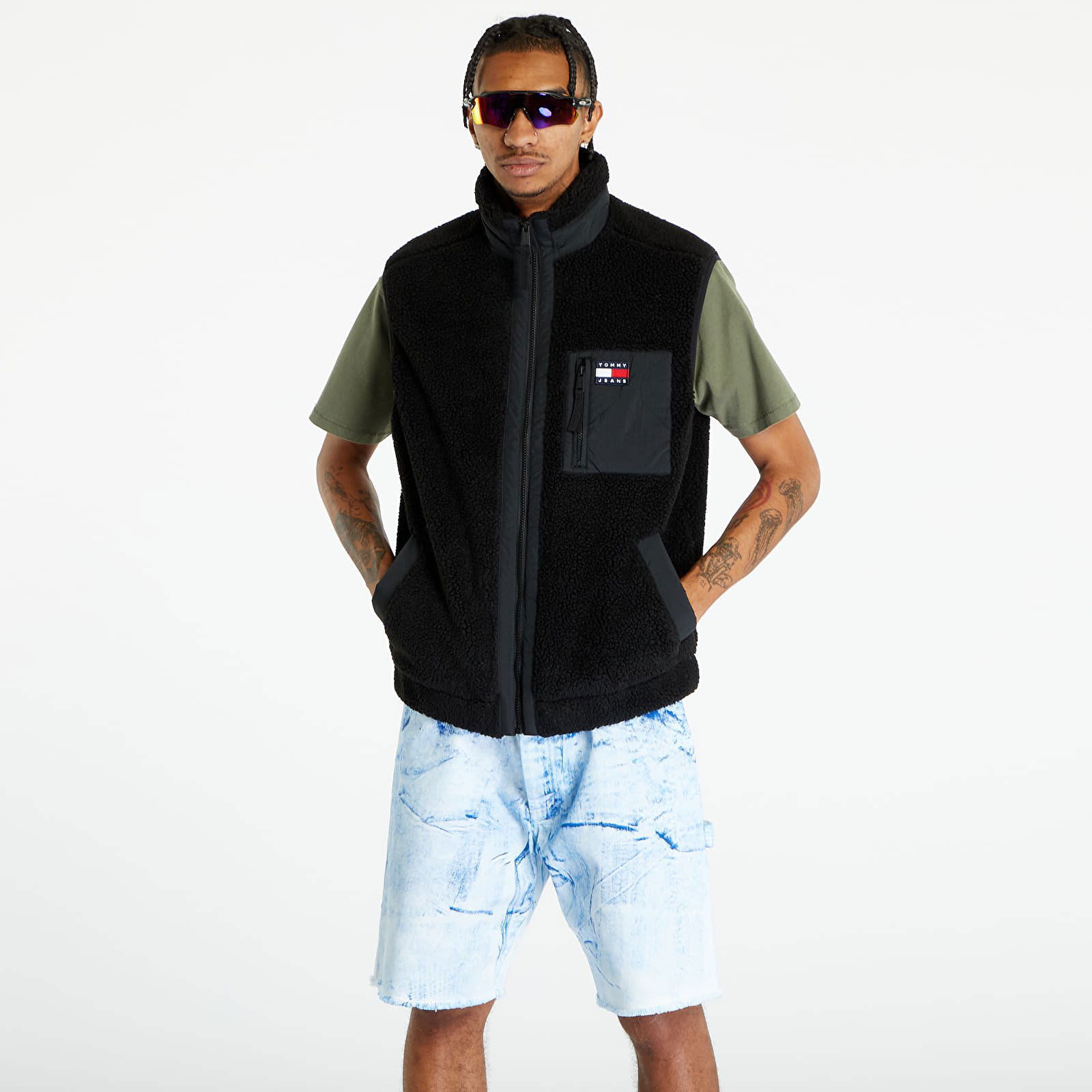 Mix Media Sherpa Vest