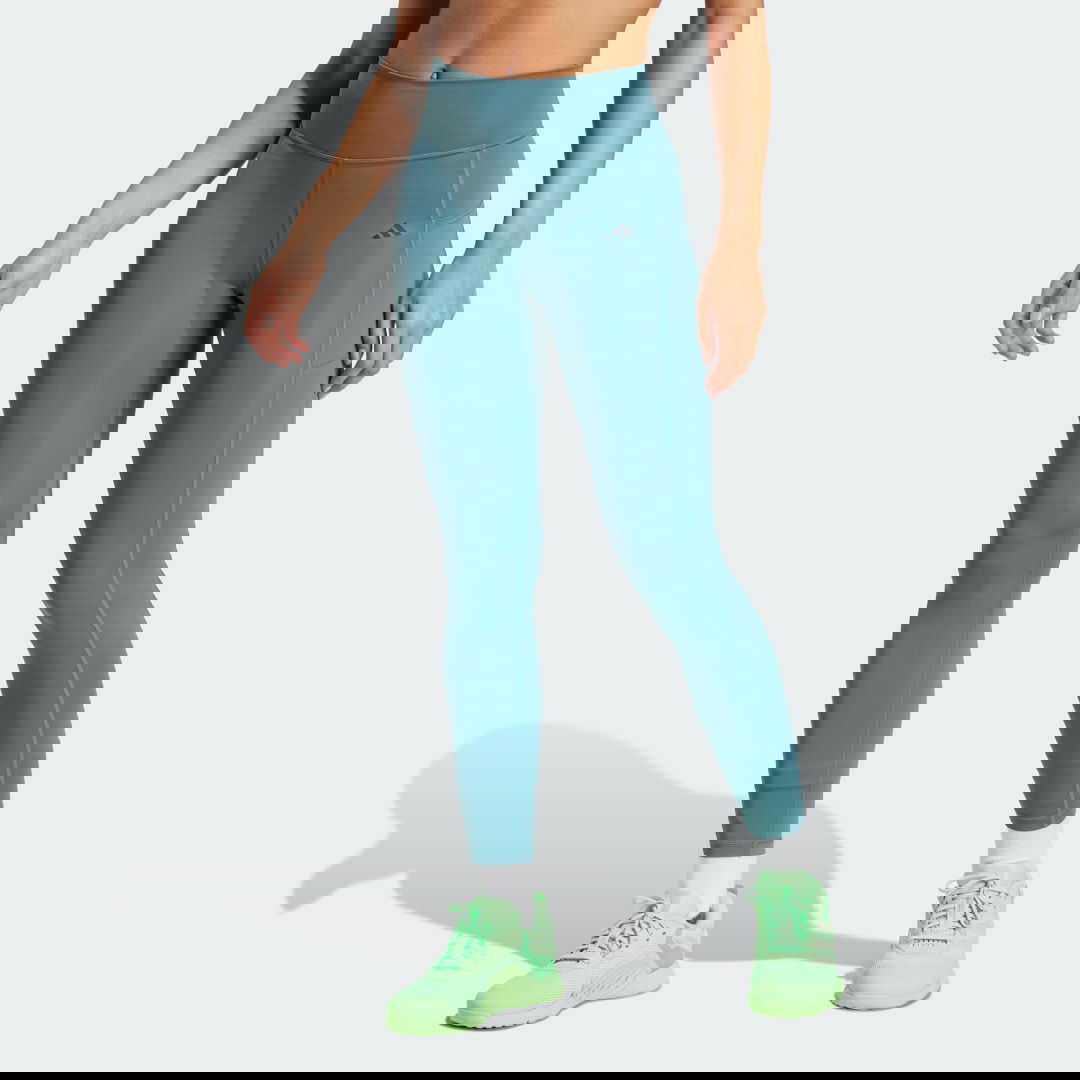 Legíny adidas Performance Optime Stash 7/8 Tights Zelené | JW7610, 0