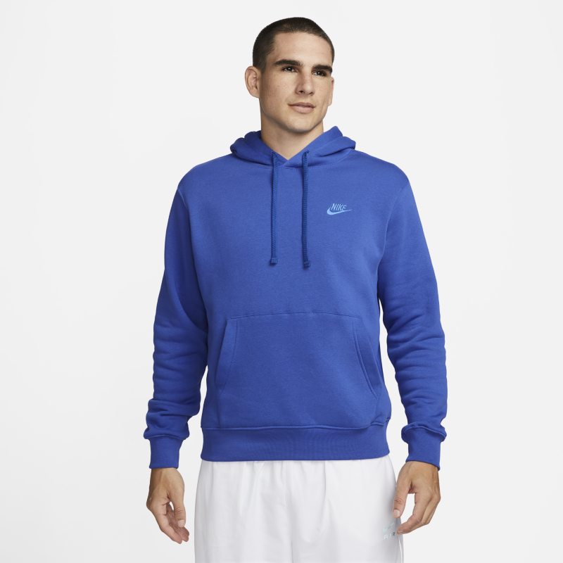 Mikina Nike Sportswear Club Fleece Pullover Hoodie Modrá | DJ6632-480, 0
