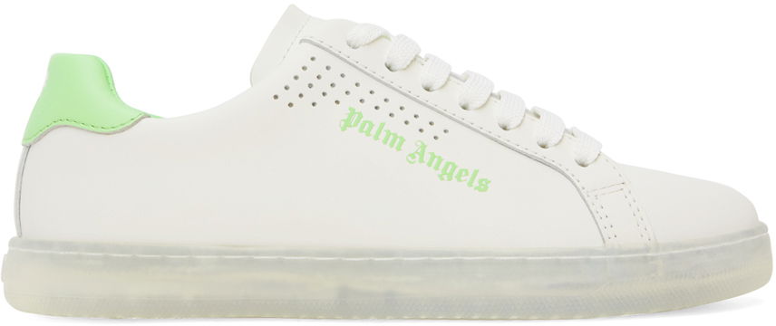 Tenisky a topánky Palm Angels White & Green Palm One Biela | PWIA035E23LEA0020150, 0