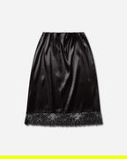 Lucia Satin Lace Trim Skirt
