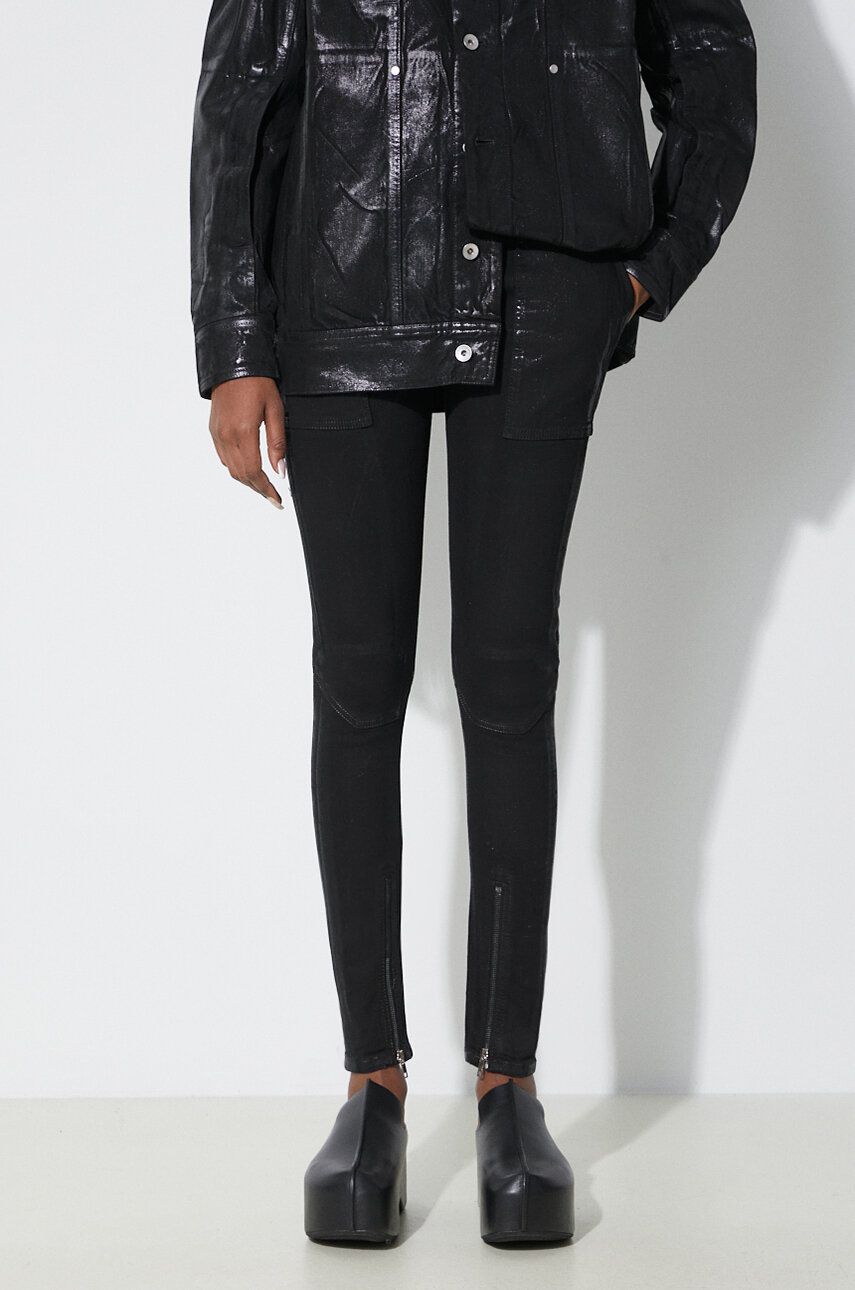 Legíny Rick Owens Denim Pants Dirt Waist Leggings Čierna | DS01D1320.SBF.09, 0