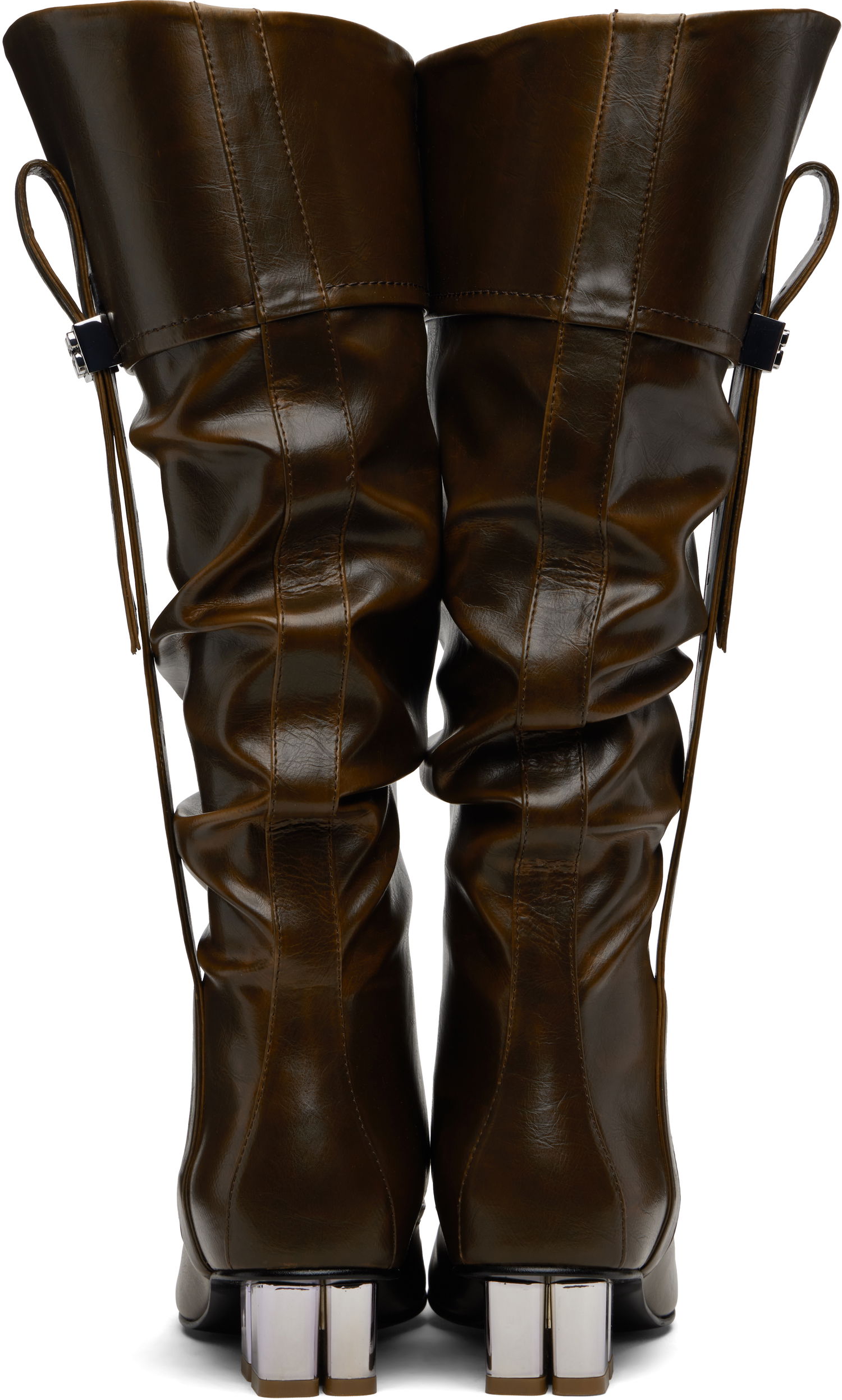 Tenisky a topánky GANNI Slouchy Knee Tall Boots Hnedá | S3074, 1