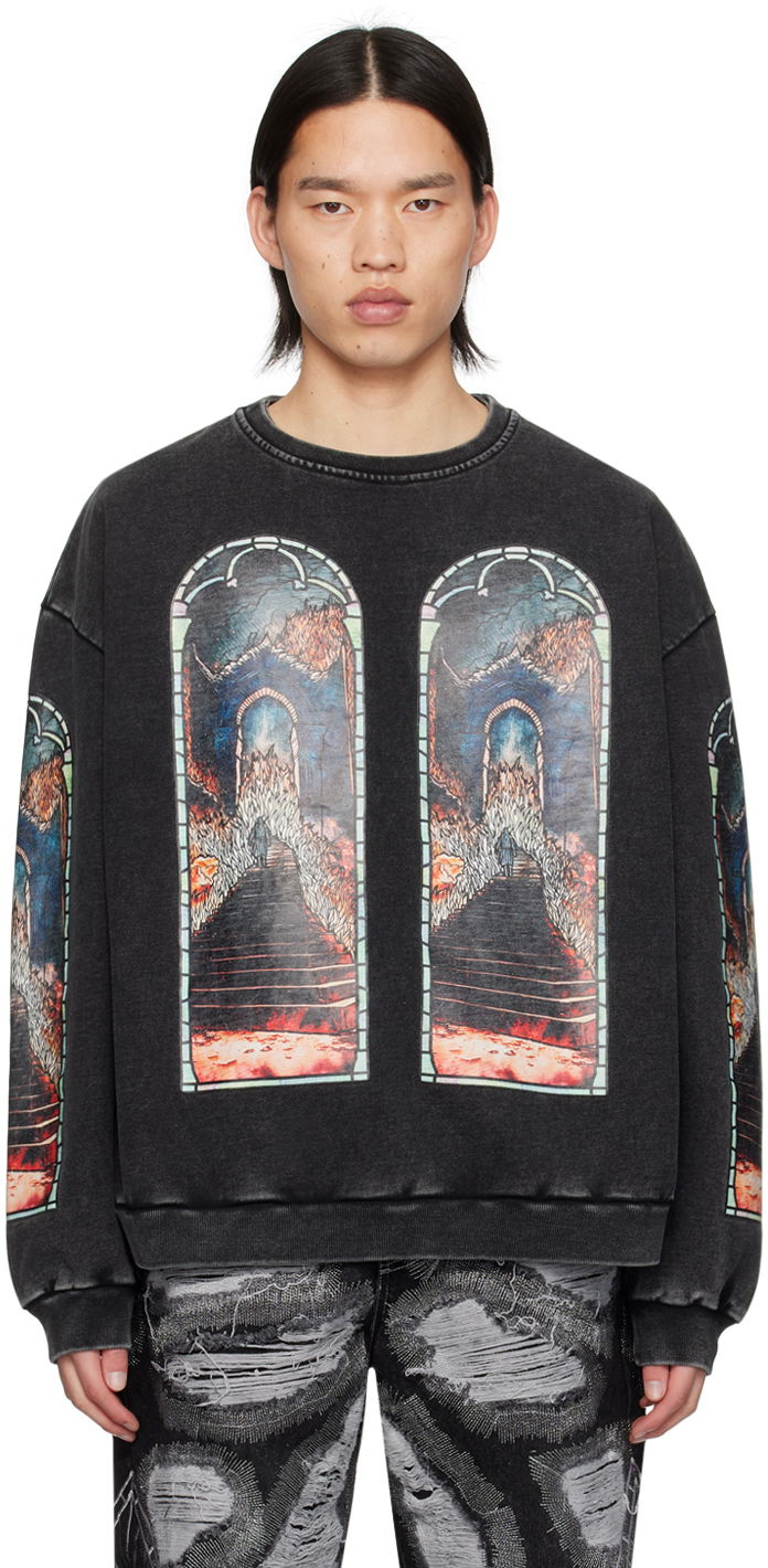 Mikina Who Decides War Who Decides War Descent Graphic Sweatshirt Čierna | 1110130021SS24, 0