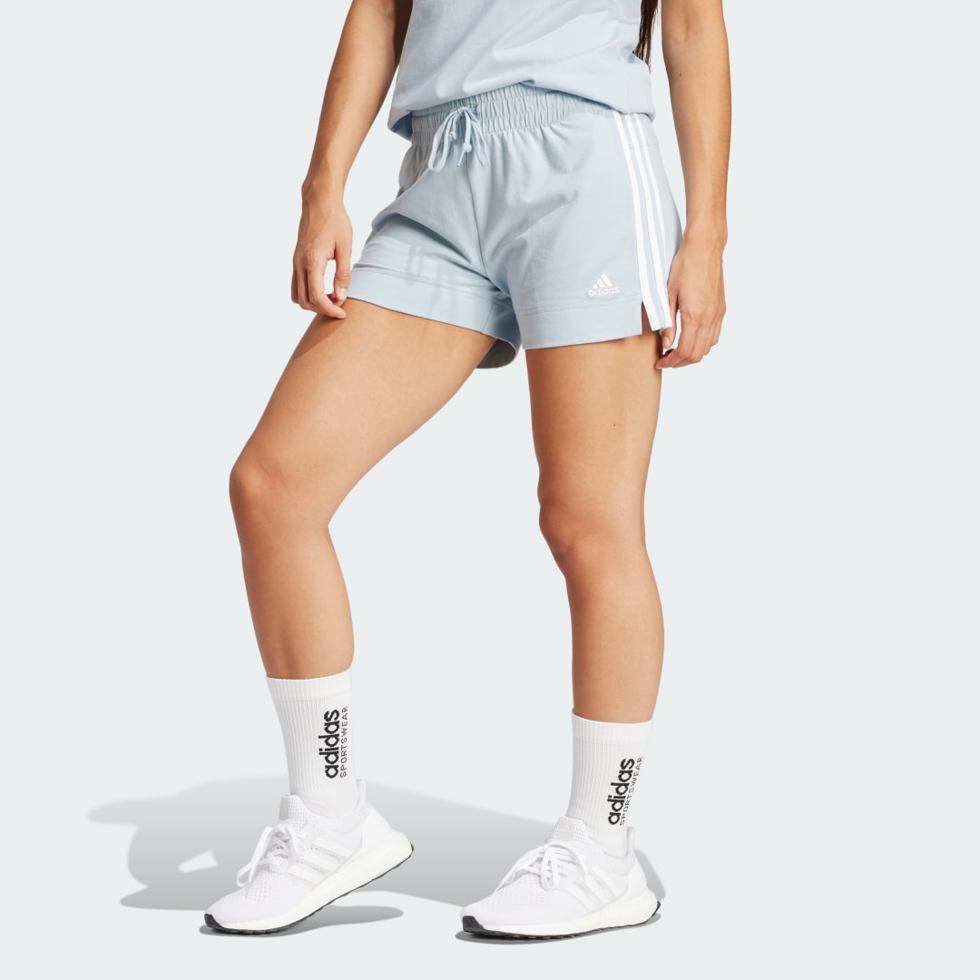 Šortky adidas Performance Essentials Slim 3-Stripes Shorts Tyrkysová | IR7460, 1