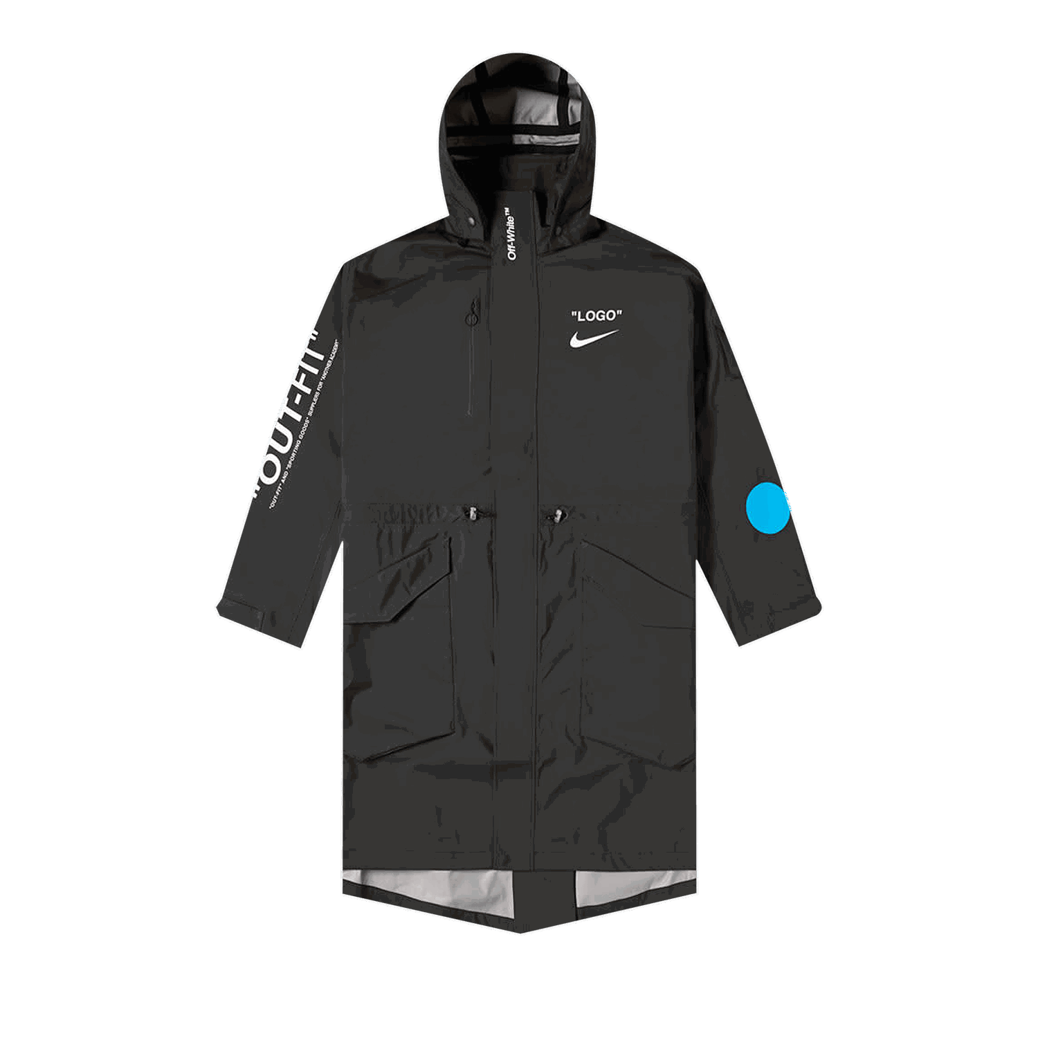 Parka Nike Nikelab x Off-White Mercurial NRG X Jacket Čierna | AA3256 010, 0