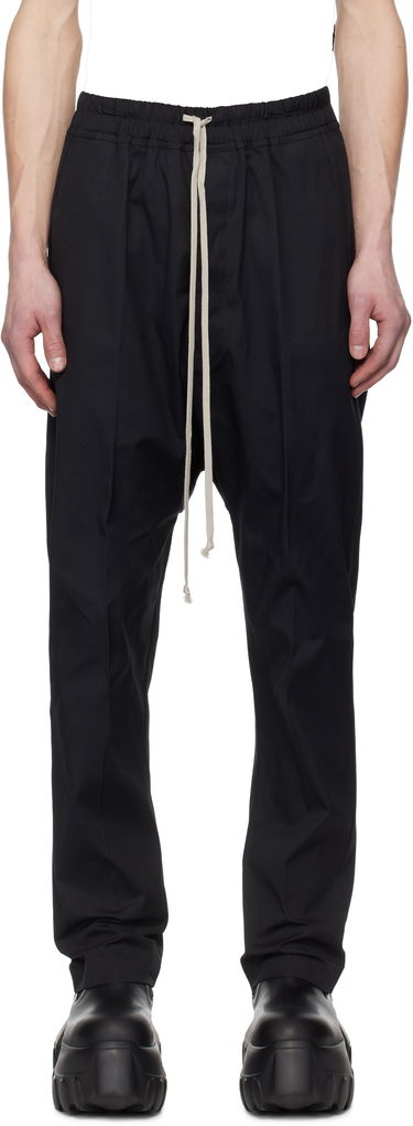 Nohavice Rick Owens Rick Owens Hollywood Heavy Drawstring Trousers Čierna | RU01E5380 TE, 0