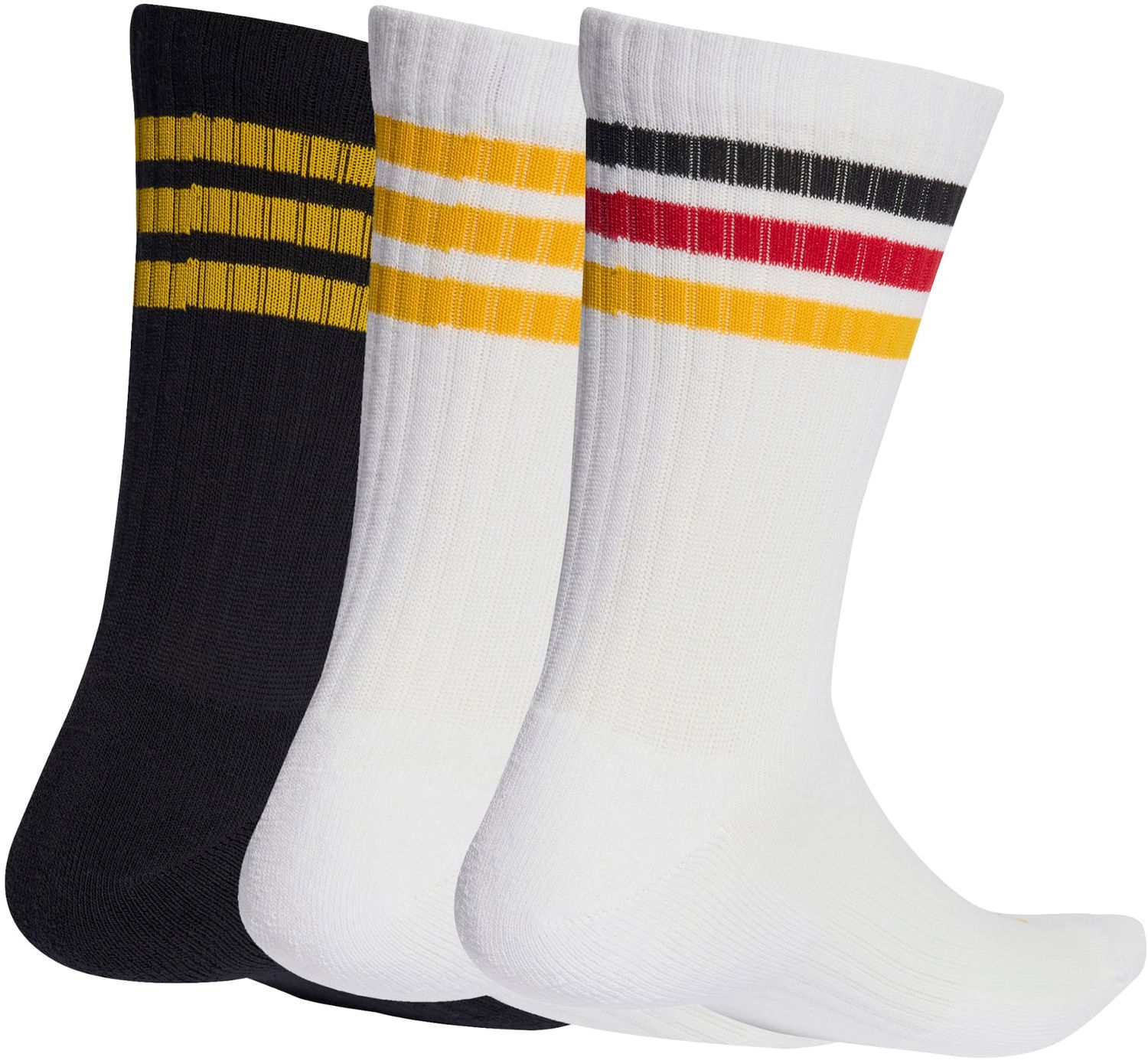 Ponožky adidas Originals Striped Crew 3-Pack Socks Rôznofarebný | ke5501, 1