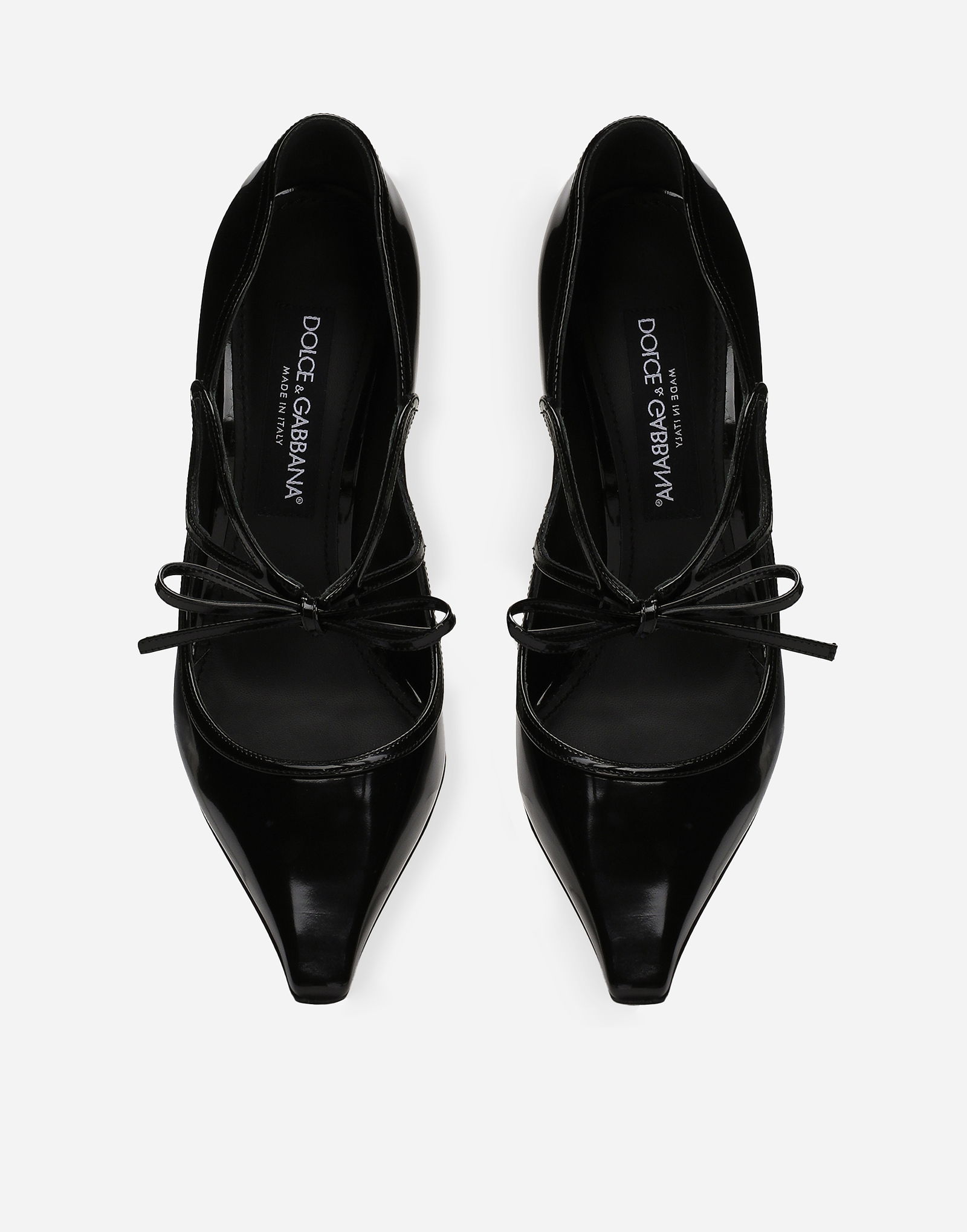 Polished Calfskin Pumps