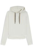 Hoodie with Logo Print and Signature Stripe Cords