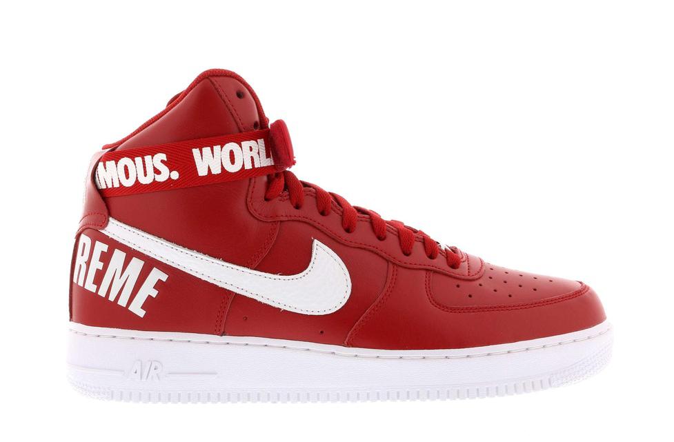 Tenisky a topánky Nike Air Force 1 High Supreme World Famous Red Červená | 698696-610, 0