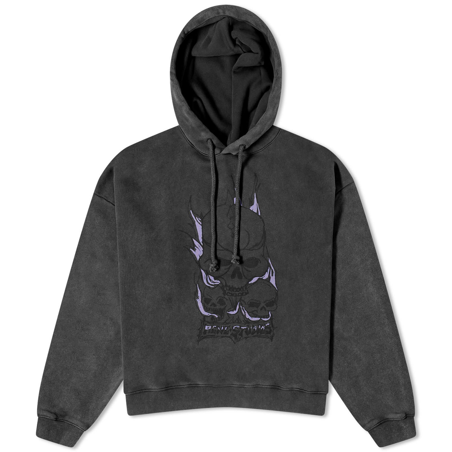 Mikina Acne Studios Fester Skull Hoodie Čierna | AI0153-BM0, 0