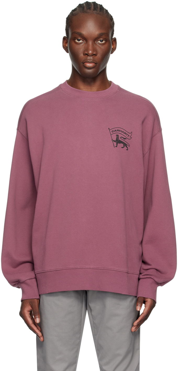 Mikina Carhartt WIP Stamp Logo Sweatshirt Ružová | I033620, 0