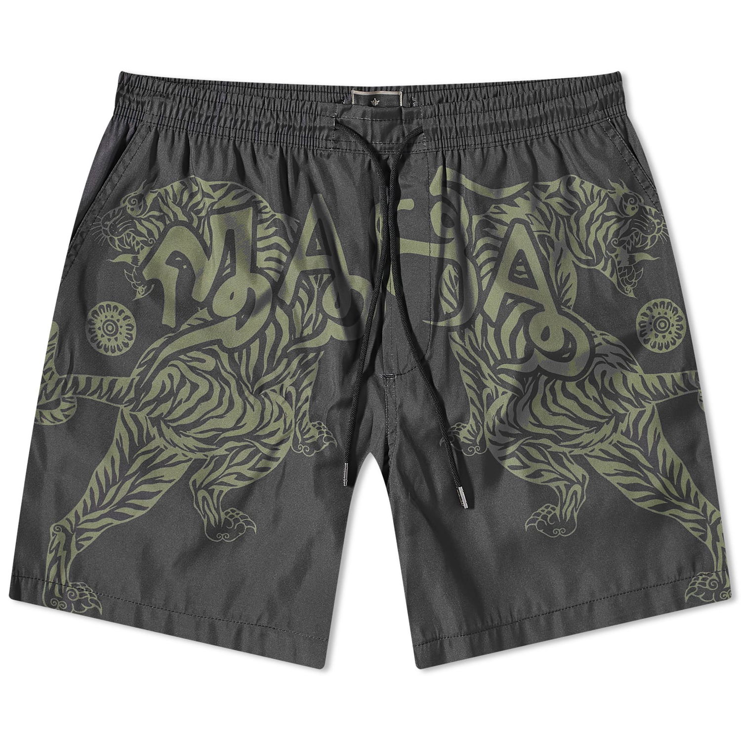Plavky Maharishi Muay Thai Dualling Tigers Swim Short Čierna | 1020-BLK, 0