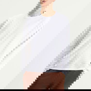 Tričko LES TIEN Heavyweight Binded Classic Long Sleeve T-Shirt Biela | HV-2090-WHT, 2