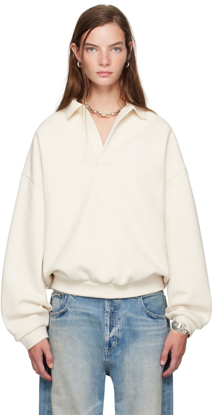 Mikina Fear of God ESSENTIALS Single-Button Polo Biela | 192BT244392F, 0