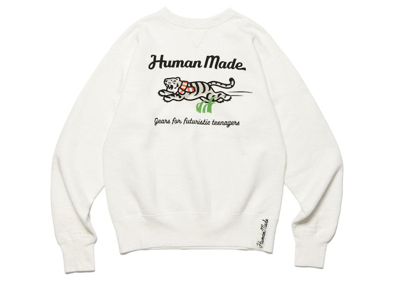 Mikina Human Made Tiger Sweatshirt Biela | HM24CS038