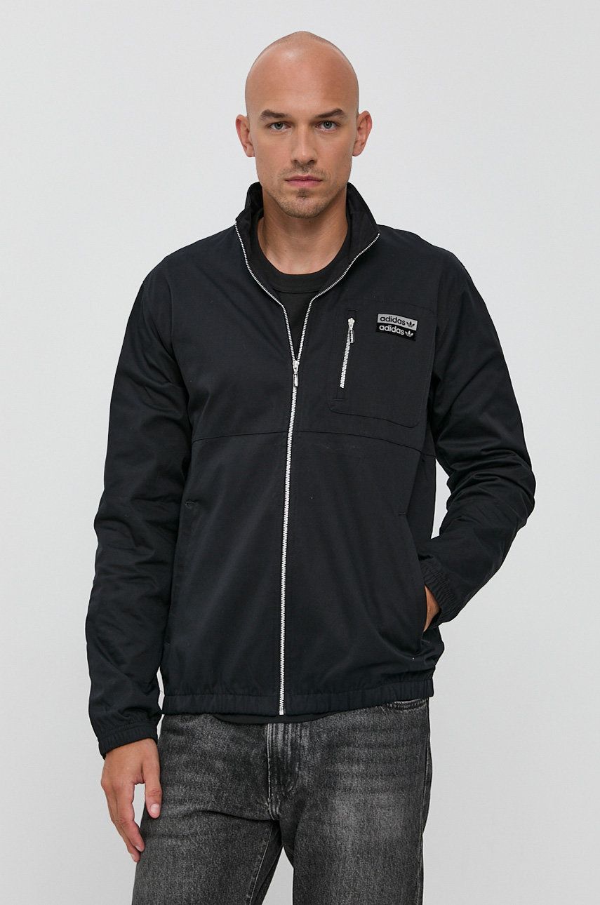 Vetrovka adidas Originals adidas Originals Men's Jacket Čierna | H11457, 0