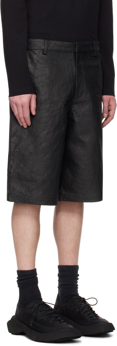 Šortky HELIOT EMIL Armada Textured Wide-Leg Shorts Čierna | SS25_M_10_195_BLK01, 1