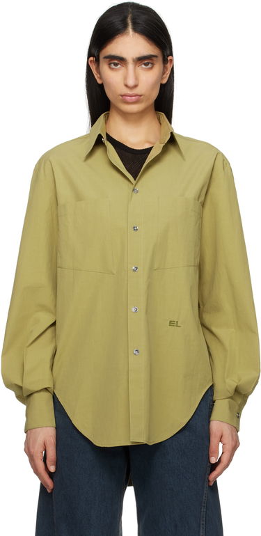 Košeľa Eckhaus Latta Eckhaus Latta Notebook Shirt Zelené | 1216-EL-PS25-P -, 0