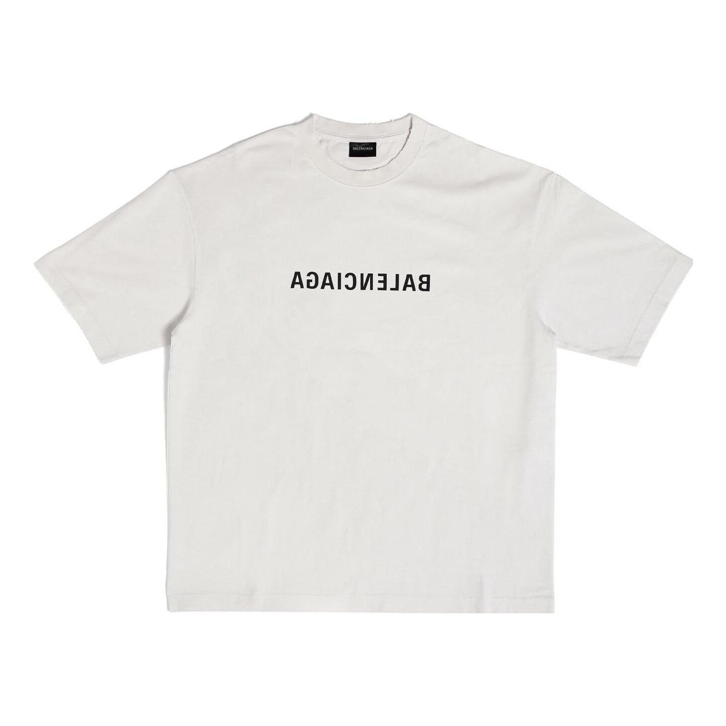 Tričko Balenciaga Mirror T-Shirt Medium Fit Biela | 612966TNVV89784, 0