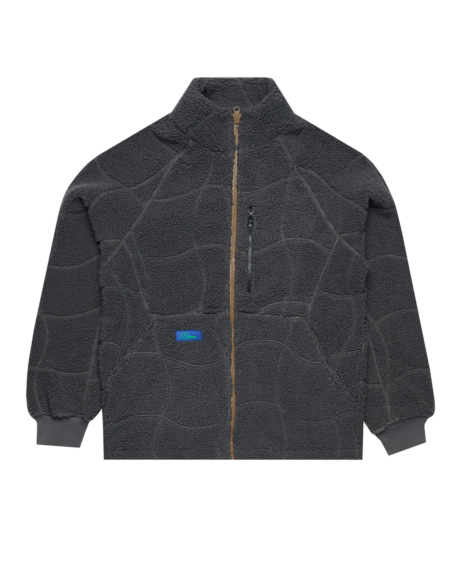 Bunda Dime Coverstitch Sherpa Fleece Čierna | DIMEFA245CHA, 0