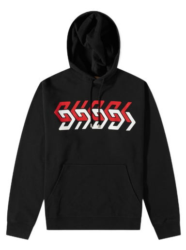 Mikina Gucci Geometric Block Logo Hoody Čierna | 681210-XJDV3-1152