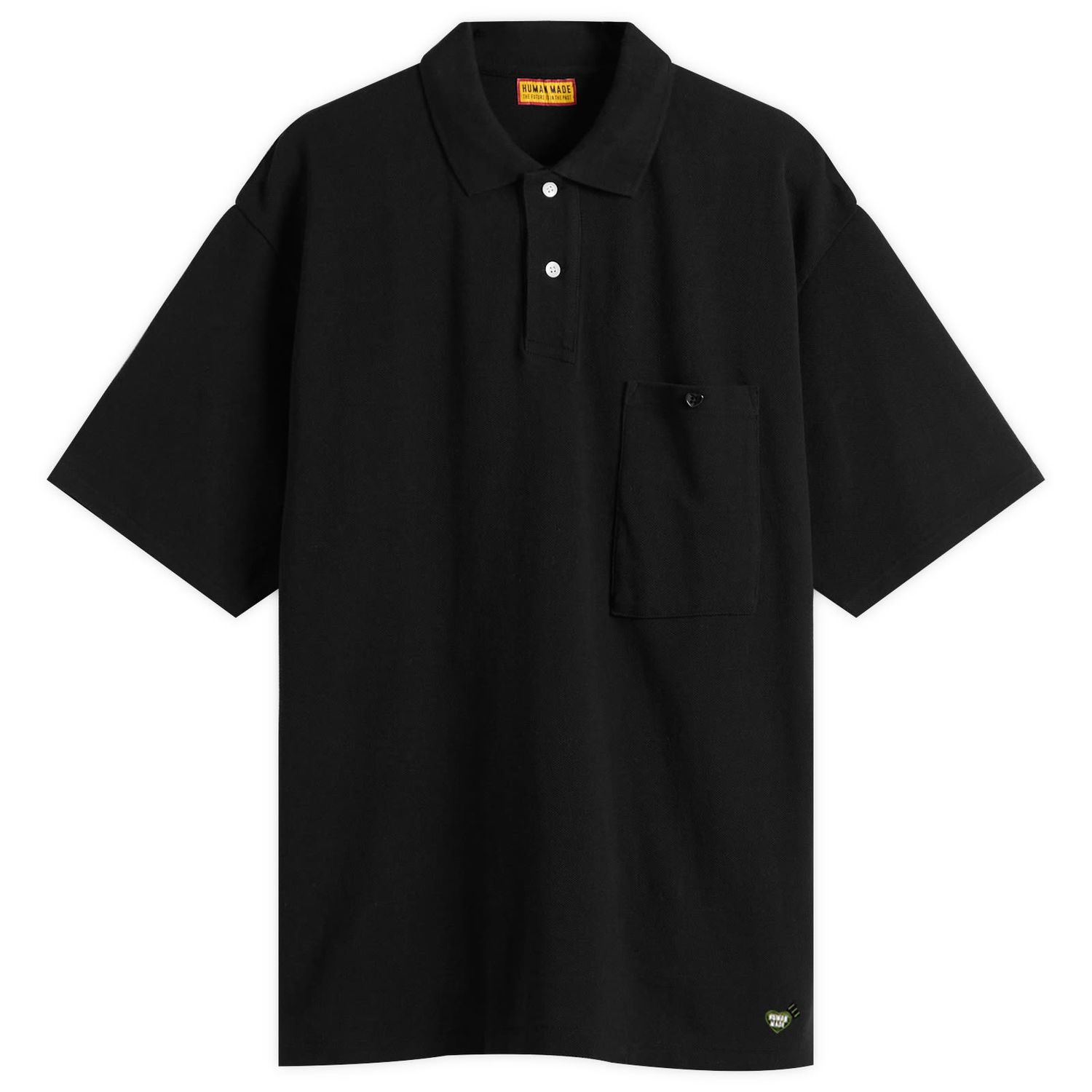 Polo tričko Human Made Human Made Heart Polo Shirt, Size Large Čierna | HM29CS025-BLK, 0