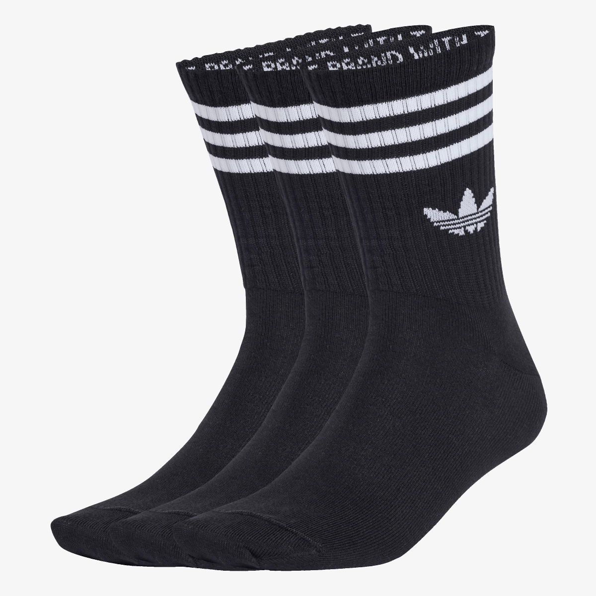 Ponožky adidas Performance 3-Stripes Crew Socks - 3 Pairs Čierna | JV7402, 1