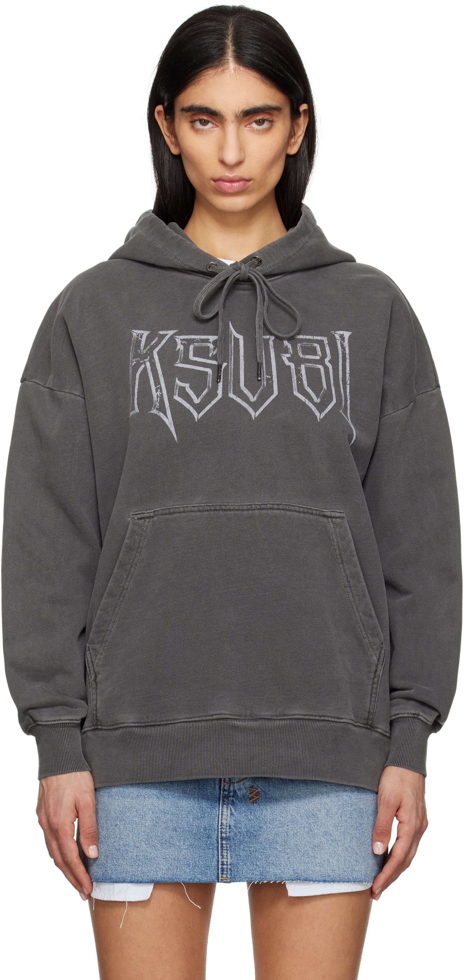 Mikina Ksubi Ksubi Kingdom Oh G Hoodie Šedá | WSP25FL004, 0