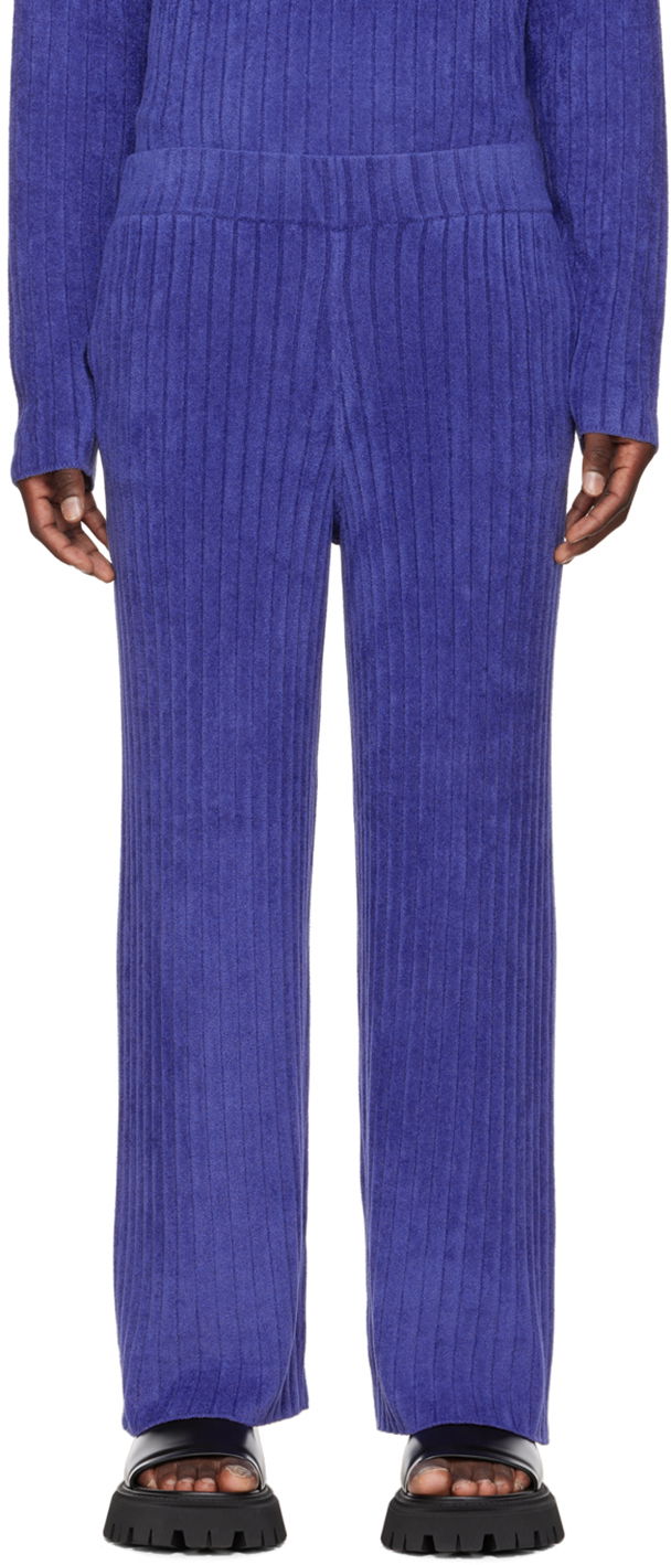 Nohavice Dion Lee Ribbed Knit Lounge Pants Modrá | C7101P22, 0