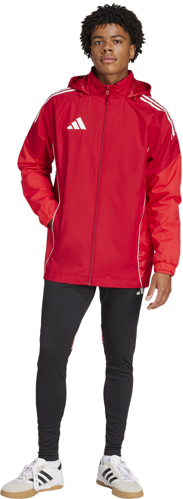Vetrovka adidas Originals adidas TIRO25C All-Weather Hooded Jacket Červená | ji6503, 4