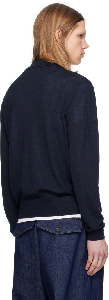 Sveter AMI AMI Paris Tonal De Coeur Polo Navy | HPL366.KN0066, 2