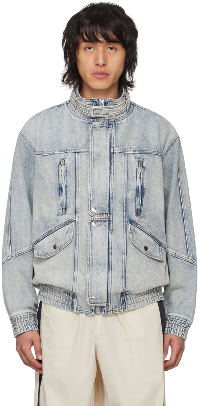 Bunda ISABEL MARANT Jakito Denim Jacket Modrá | 24PVE0062HA-B1H01H