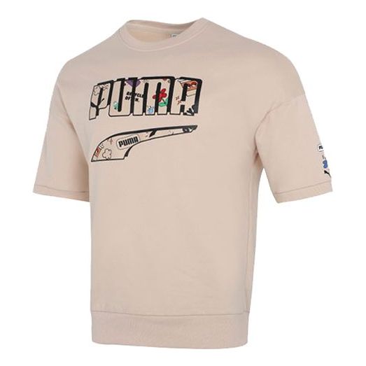 Sveter Puma Logo Graphic T-Shirt Béžová | 532041-68, 0