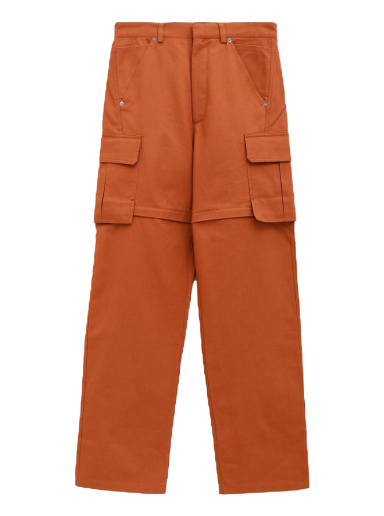 Nohavice Jacquemus Le Pantalon Peche Convertible Terracotta Oranžová | 216PA007-1073-840